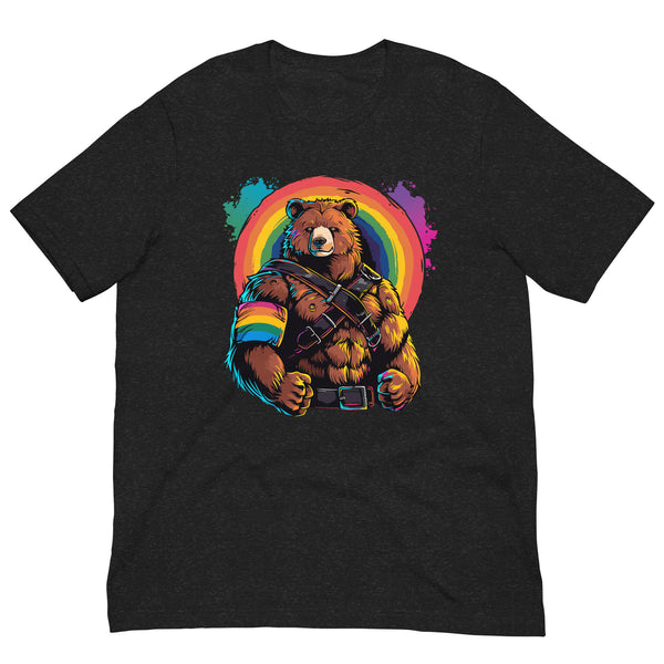Rainbow Roar: Harness Power Gay Bear T-Shirt