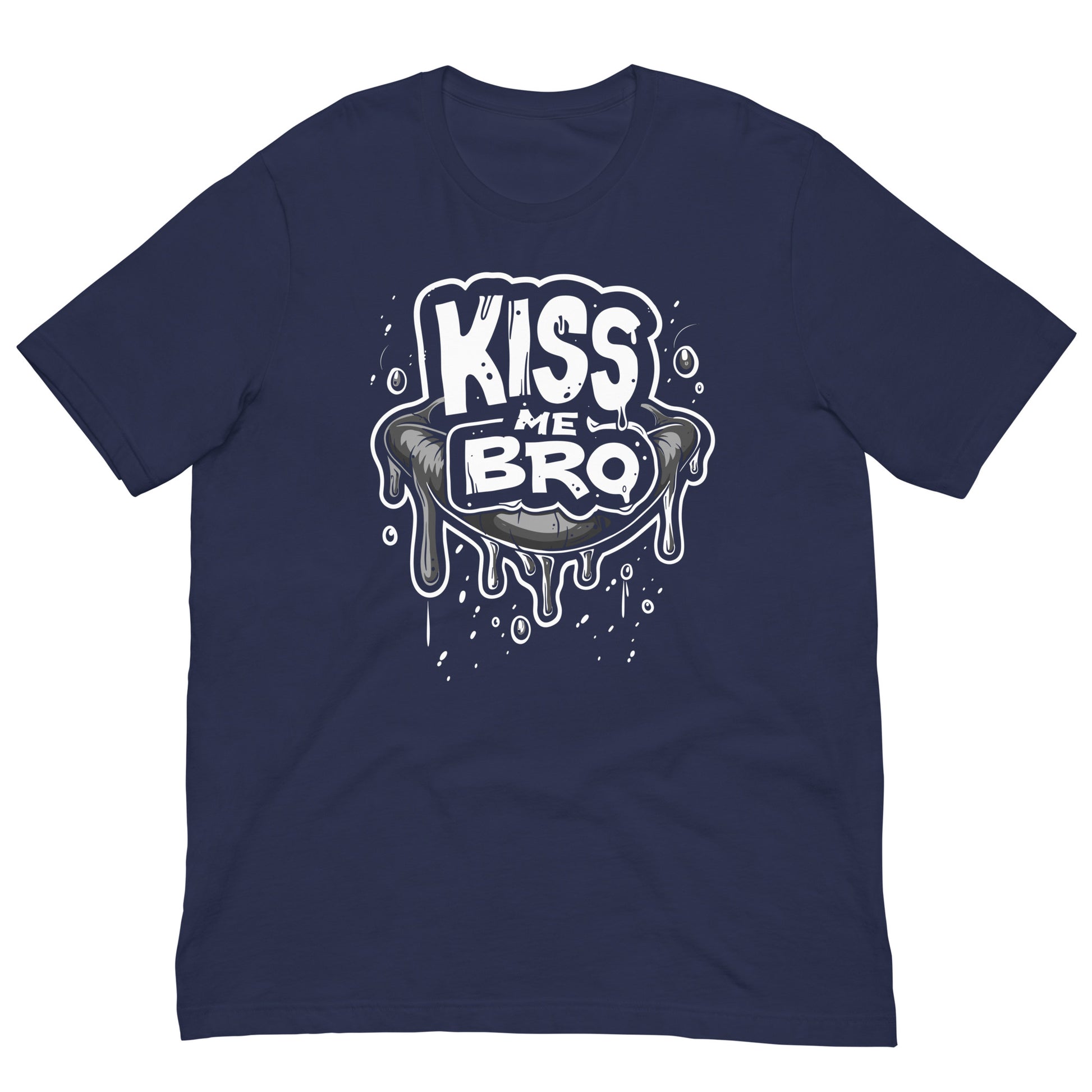 Flirtatious Kiss Me Bro Quote - Bold Gay Bear T-Shirt