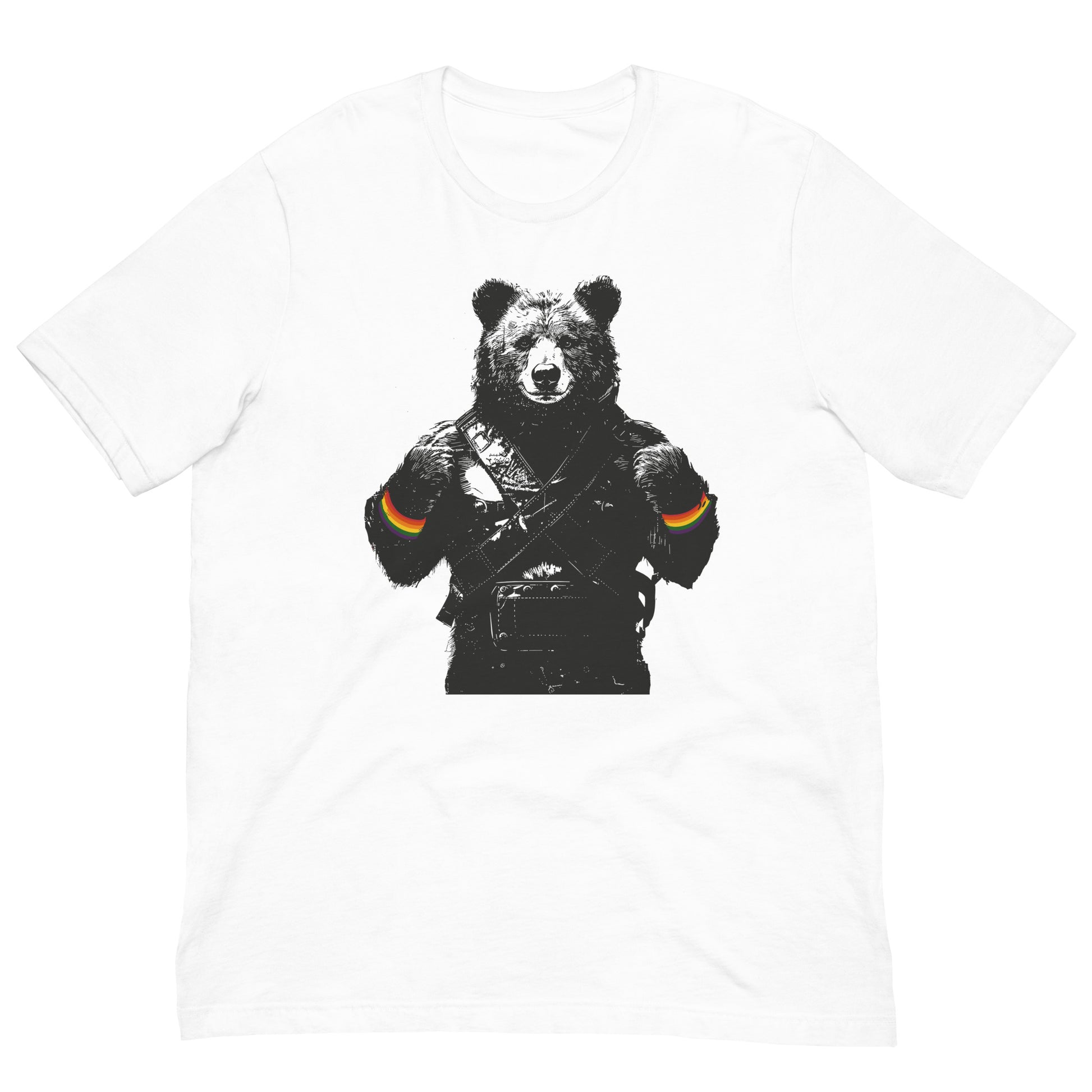 Leather Jacket Swagger Gay Bear T-Shirt